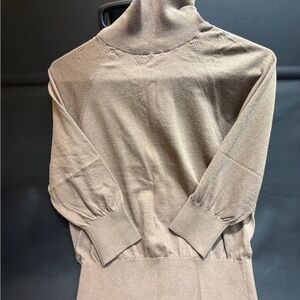 Talbots Taupe Turtleneck Sweater